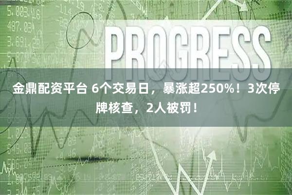 金鼎配资平台 6个交易日，暴涨超250%！3次停牌核查，2人被罚！
